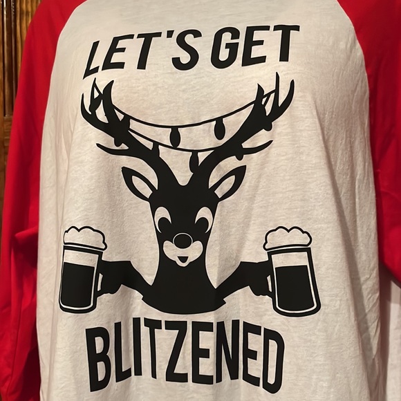 NWOT Let’s Get Blitzened Shirt - Picture 3 of 4